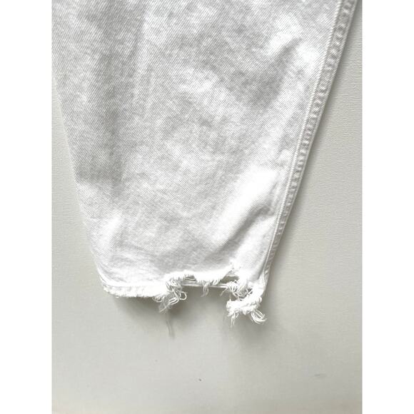 Agolde 90’s Mid Rise White distressed Denim Jeans Size 25 - Picture 6 of 12